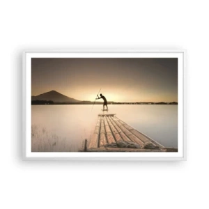 Affisch i vit ram - Före avkoppling - 91x61 cm