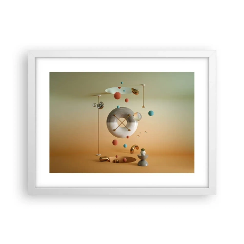 Affisch i vit ram - Vad som helst kan hända - 40x30 cm