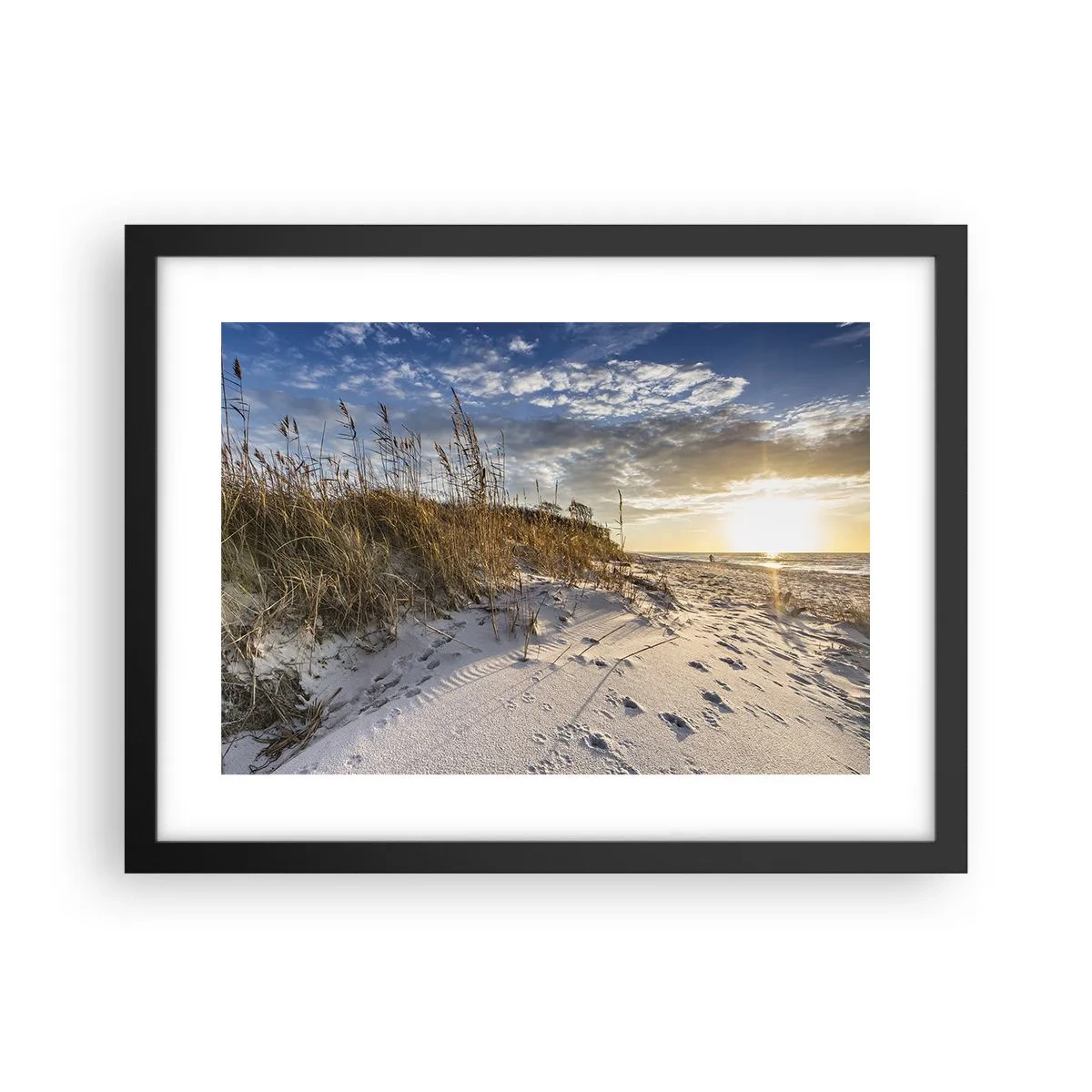 Affisch i svart ram - Inbjudan till promenad - 40x30 cm