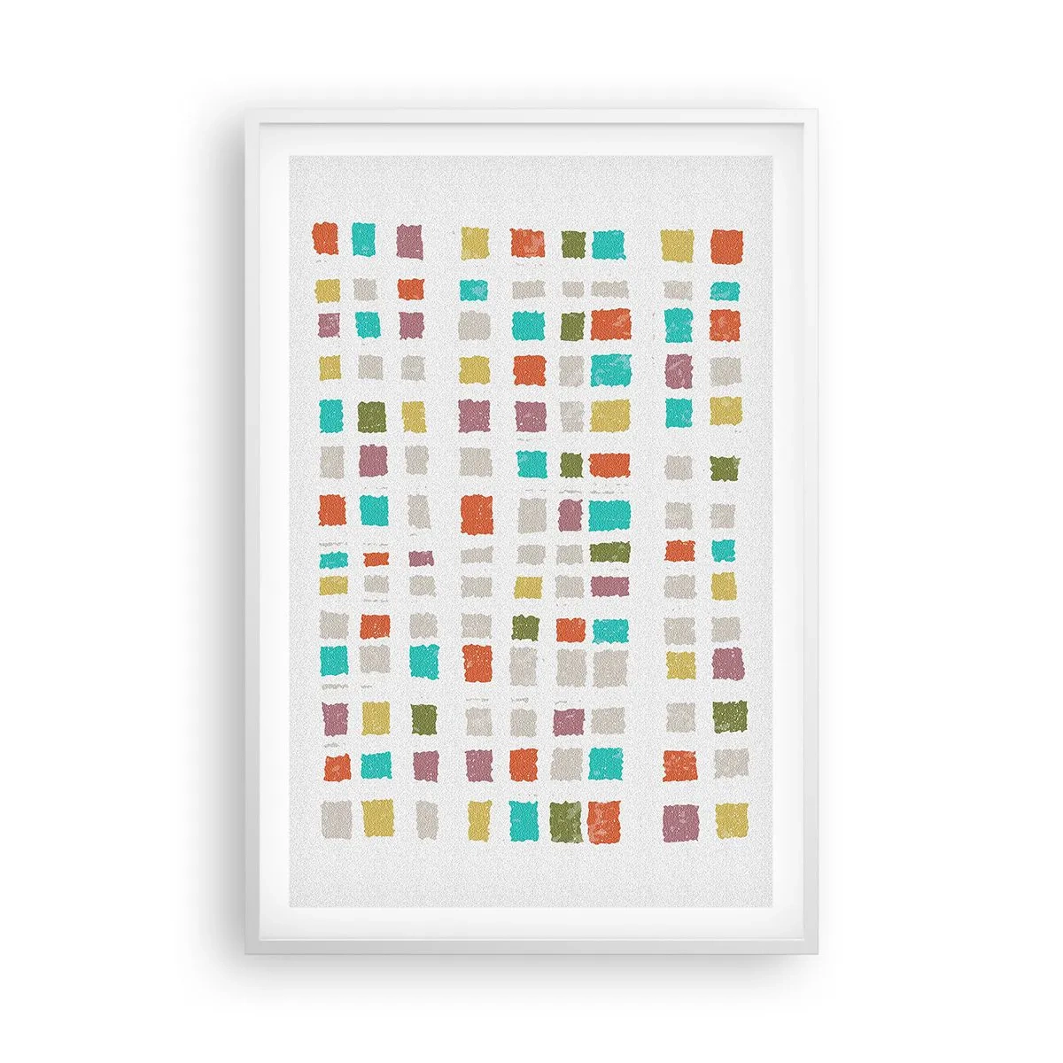 Affisch i vit ram - Ett okänt spel - 61x91 cm
