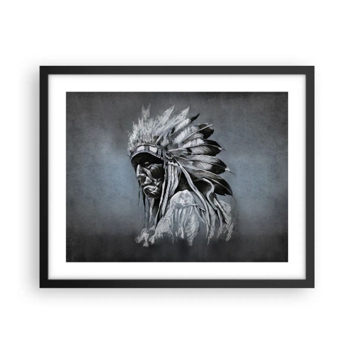 Affisch i svart ram - Tillbaka till rötterna - 50x40 cm