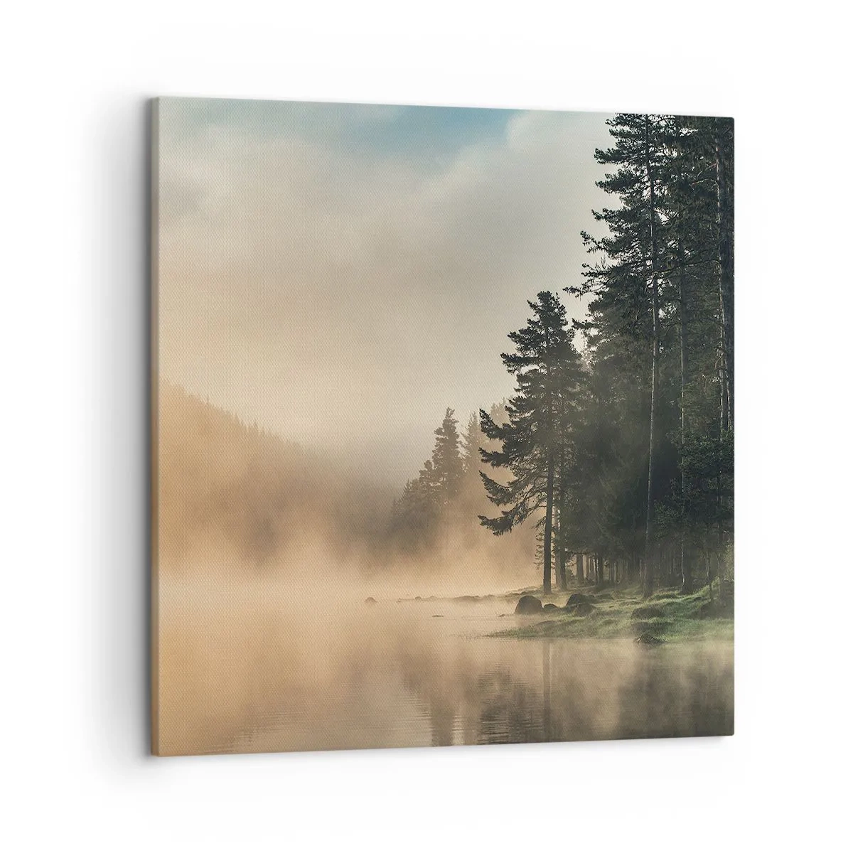 Canvastavla - Bild på duk - Dagen föds - 50x50 cm