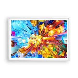 Affisch i vit ram - In medias res - 100x70 cm