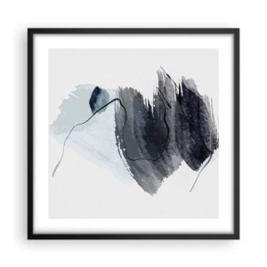Affisch i svart ram - Intensitet och rörelse - 50x50 cm