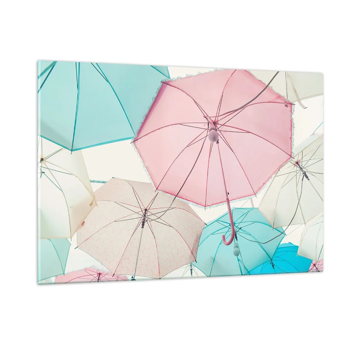 Glastavla - Bild på glas - Ibland sol, ibland regn - 120x80 cm