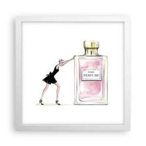 Affisch i vit ram - Kvinnlighetens kärna - 30x30 cm