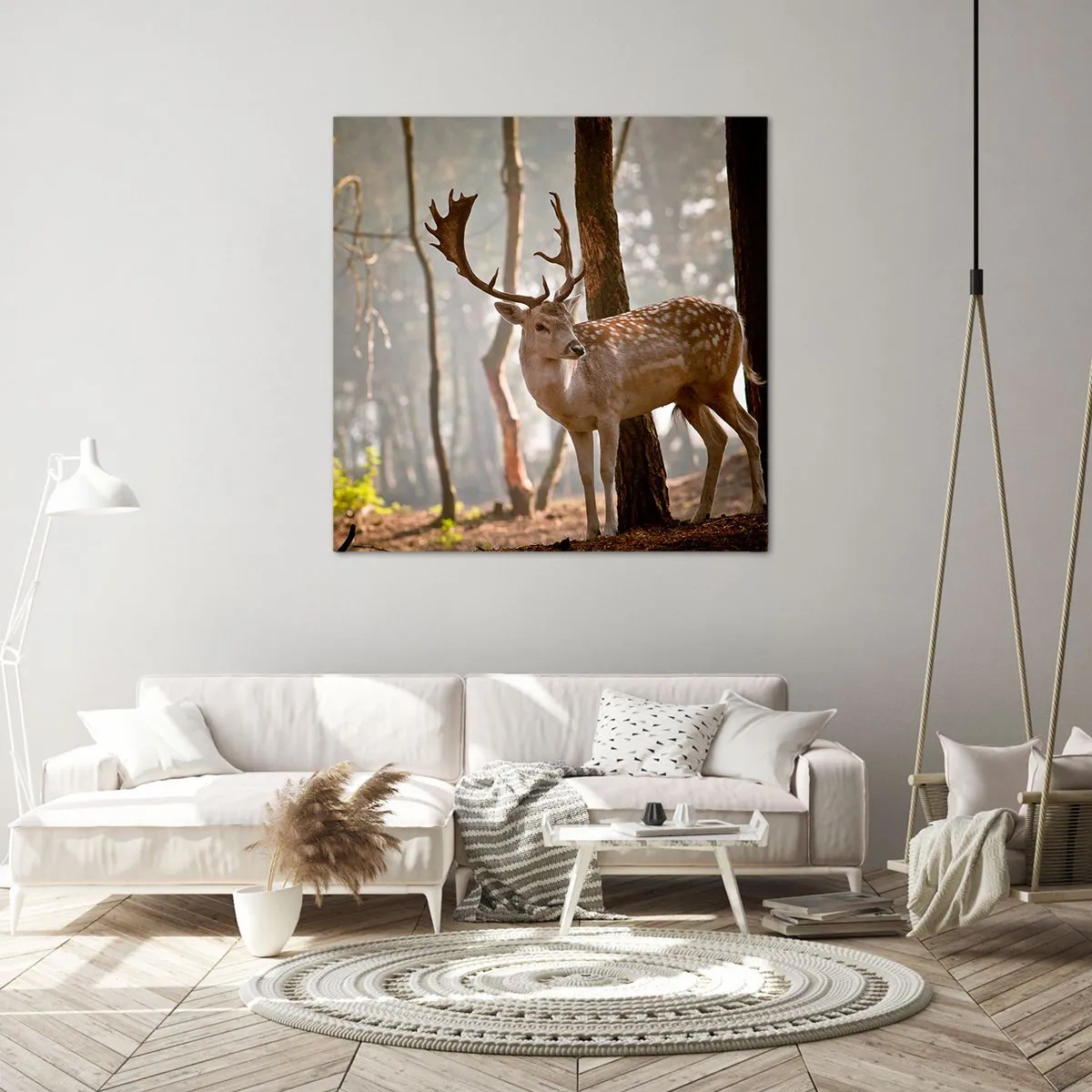 Canvastavla - Bild på duk - Ungdomens ljus - 70x70 cm