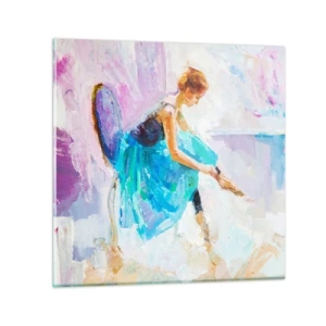 Glastavla - Bild på glas - Outtalad charm, fin stil - 70x70 cm