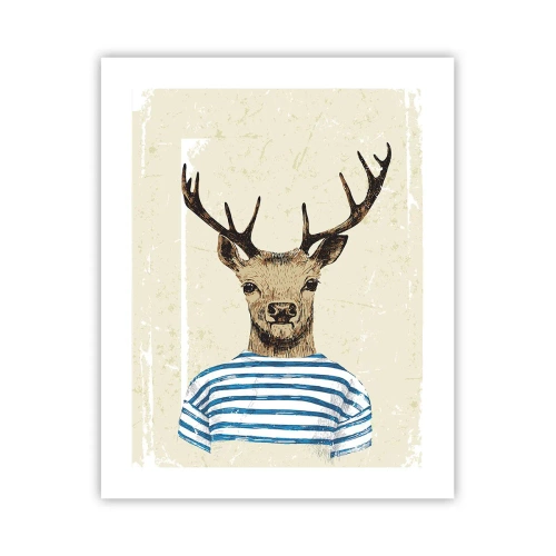 Affisch - Ty jag gillar randiga tröjor! - 40x50 cm