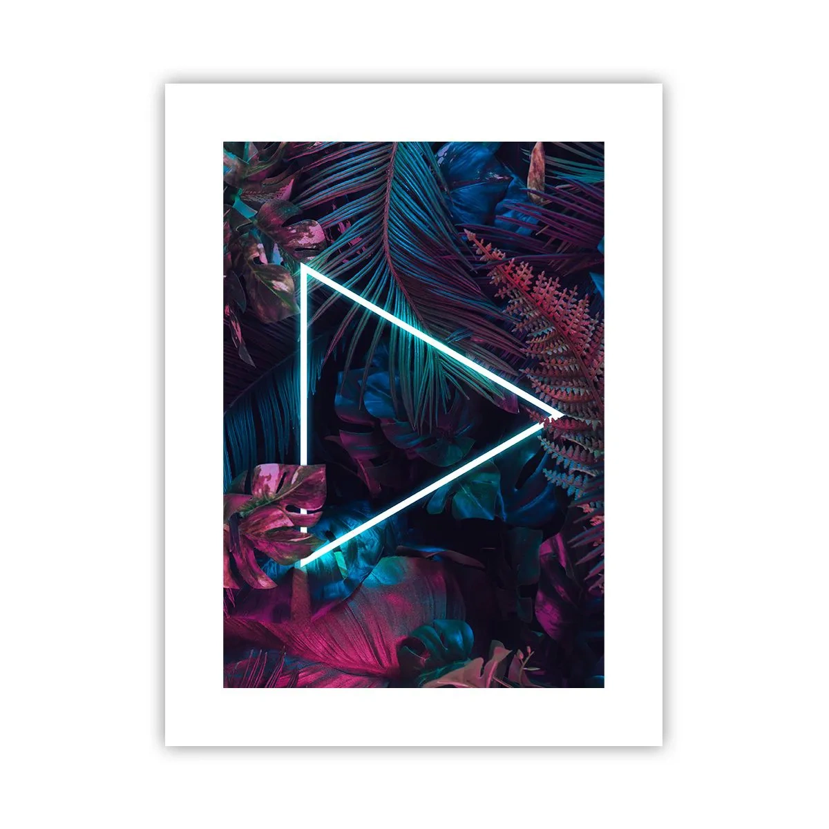 Affisch - Trädgård i retrostil - 30x40 cm