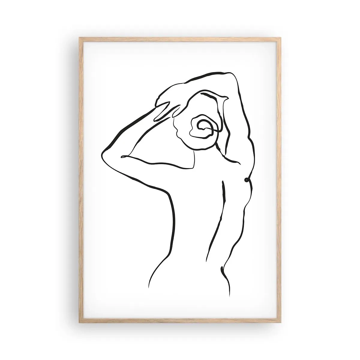 Affisch i ram av ljusek - Akten på morgonen - 70x100 cm