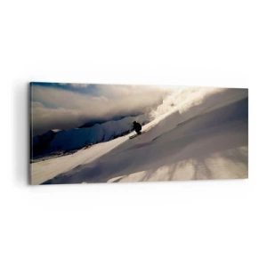 Canvastavla - Bild på duk - Fjällutmaningen accepterad - 100x40 cm