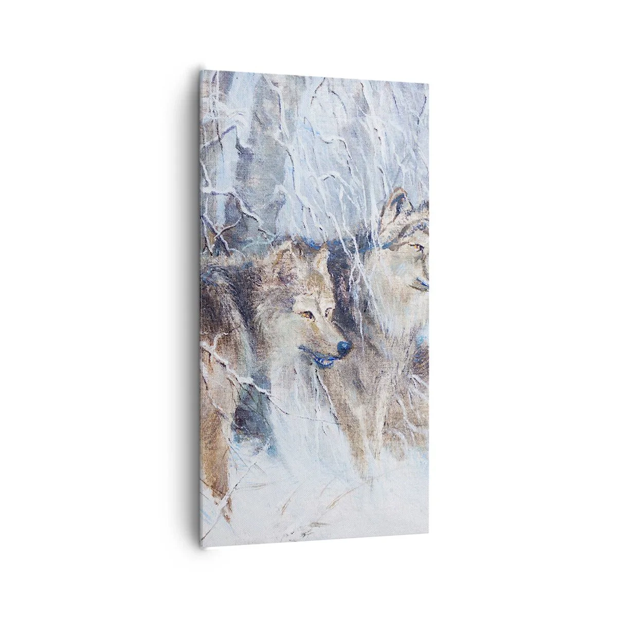 Canvastavla - Bild på duk - Akta! Någon kommer - 65x120 cm