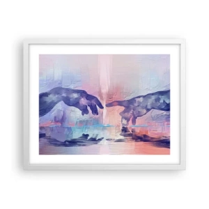 Affisch i vit ram - Den gudomliga gnistan av liv - 50x40 cm