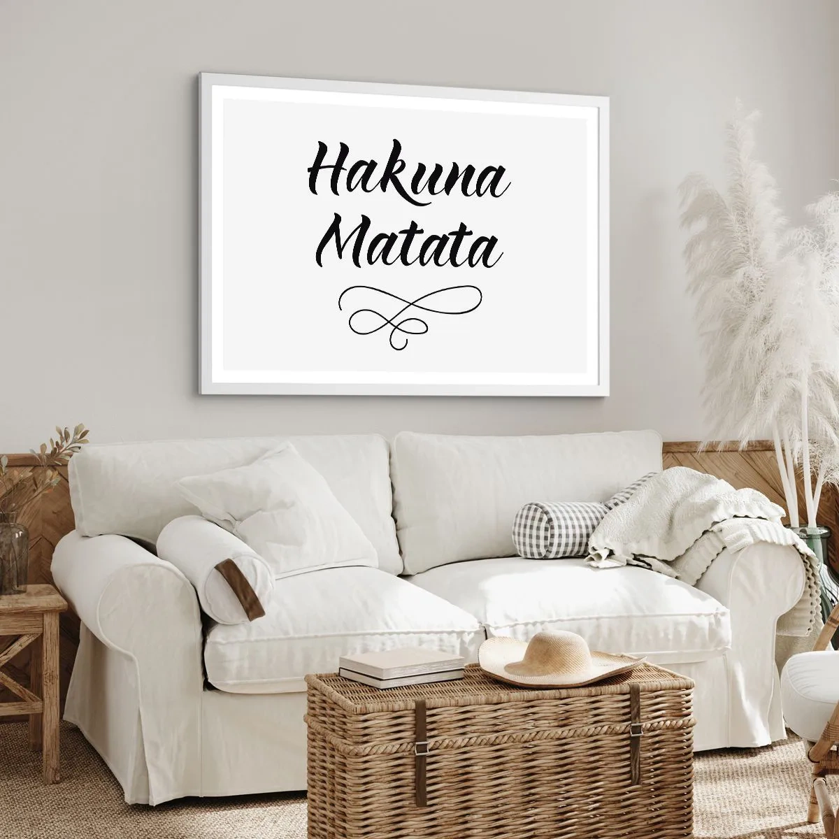 Affisch i vit ram - Bästa rådet - 50x40 cm