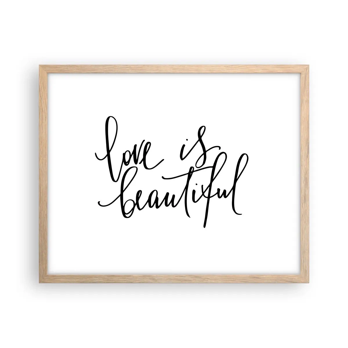 Affisch i ram av ljusek - Läs och upprepa - 50x40 cm