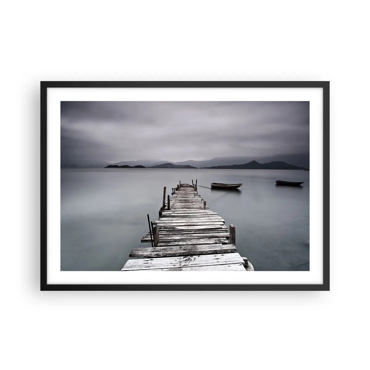 Affisch i svart ram - Imorgon kan du ge dig iväg - 70x50 cm