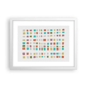 Affisch i vit ram - Ett okänt spel - 40x30 cm