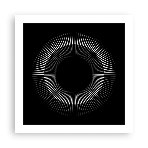 Affisch - Svart sol - 50x50 cm