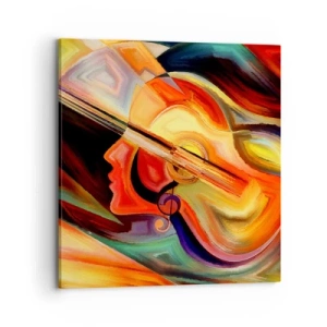 Canvastavla - Bild på duk - Allt väl - 70x70 cm