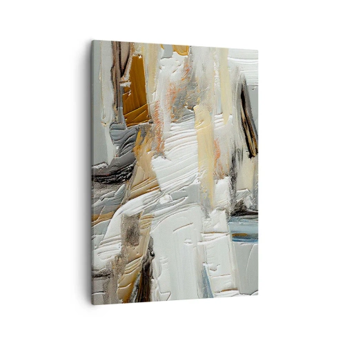 Canvastavla - Bild på duk - Färgstarka lager på lager - 50x70 cm