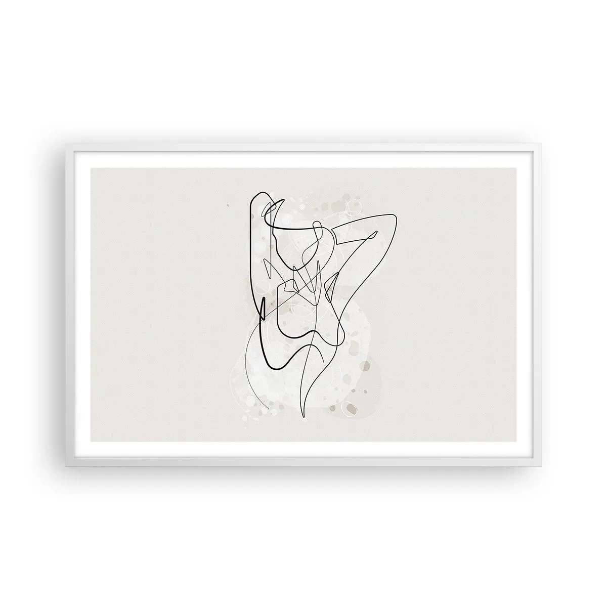 Affisch i vit ram - Konsten att förföra - 91x61 cm