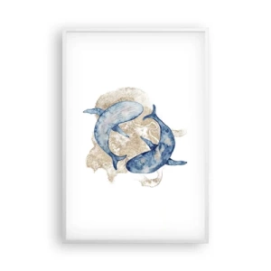 Affisch i vit ram - Vänskap eller kärlek? - 61x91 cm