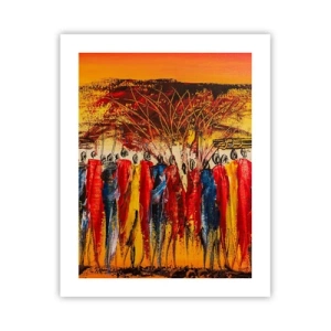 Affisch - Dit, dit, dit de går - 40x50 cm