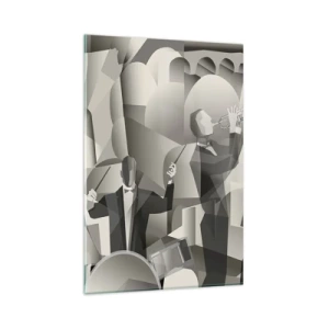 Glastavla - Bild på glas - I ljudrummet - 80x120 cm