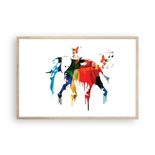 Affisch i ram av ljusek - Var och en kan dansa - 91x61 cm