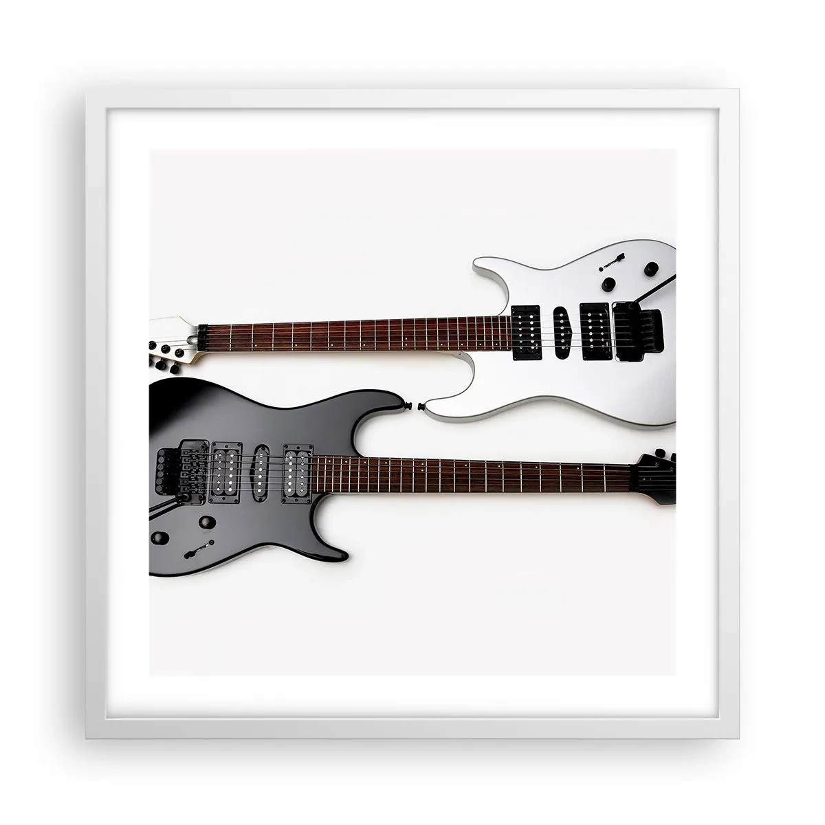 Affisch i vit ram - Formens harmoni - 50x50 cm