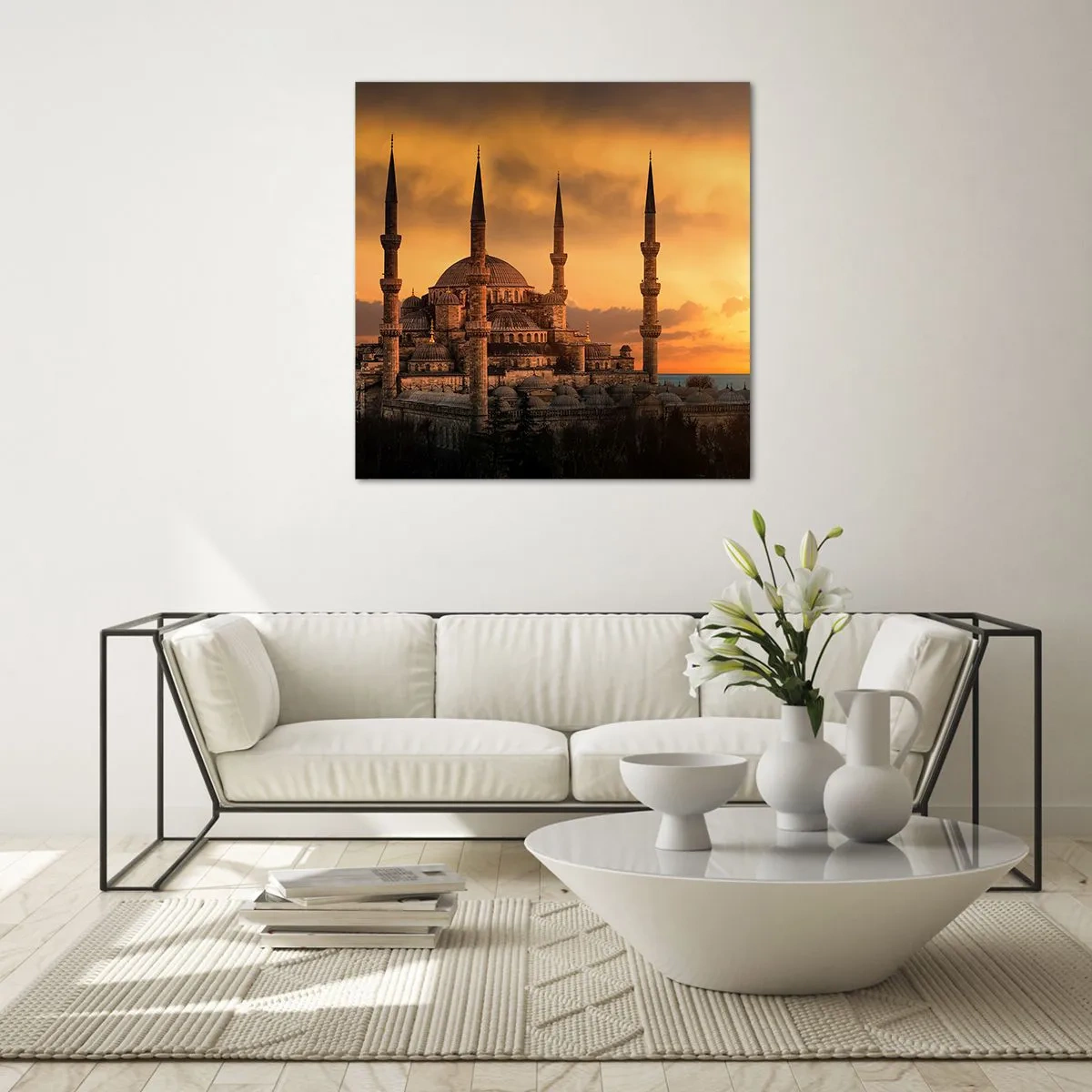 Glastavla - Bild på glas - Gud är stor - 60x60 cm