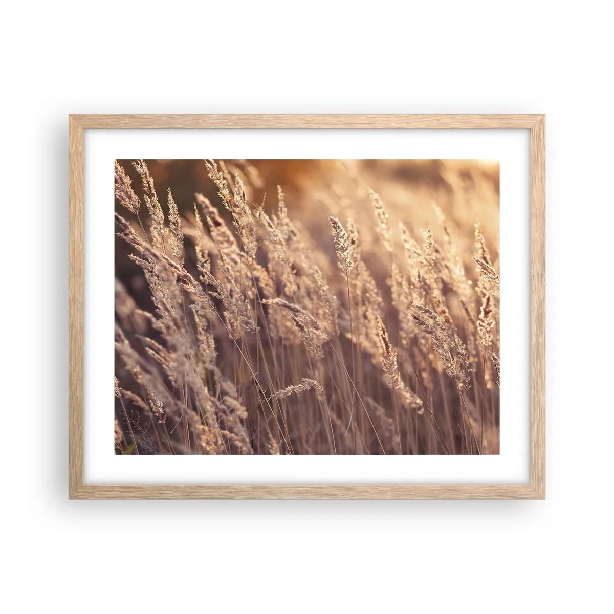 Affisch i ram av ljusek - Redo att välkomna hösten - 50x40 cm