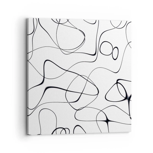 Canvastavla - Bild på duk - Livets stigar, ödets tur - 70x70 cm