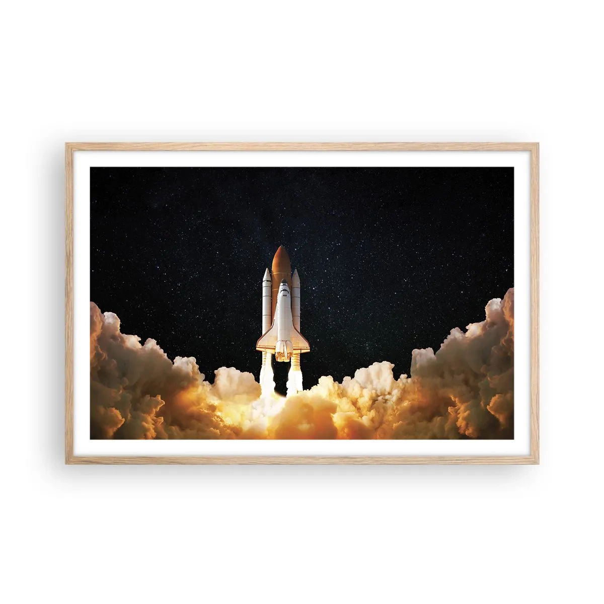 Affisch i ram av ljusek - Ad astra! - 91x61 cm