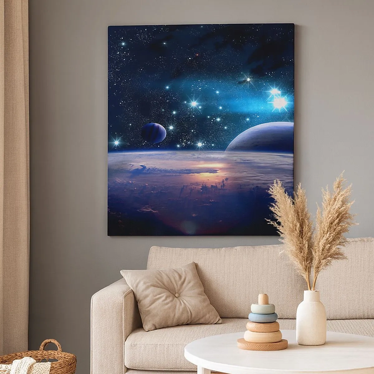 Canvastavla - Bild på duk - Fortfarande ensamma? - 30x30 cm