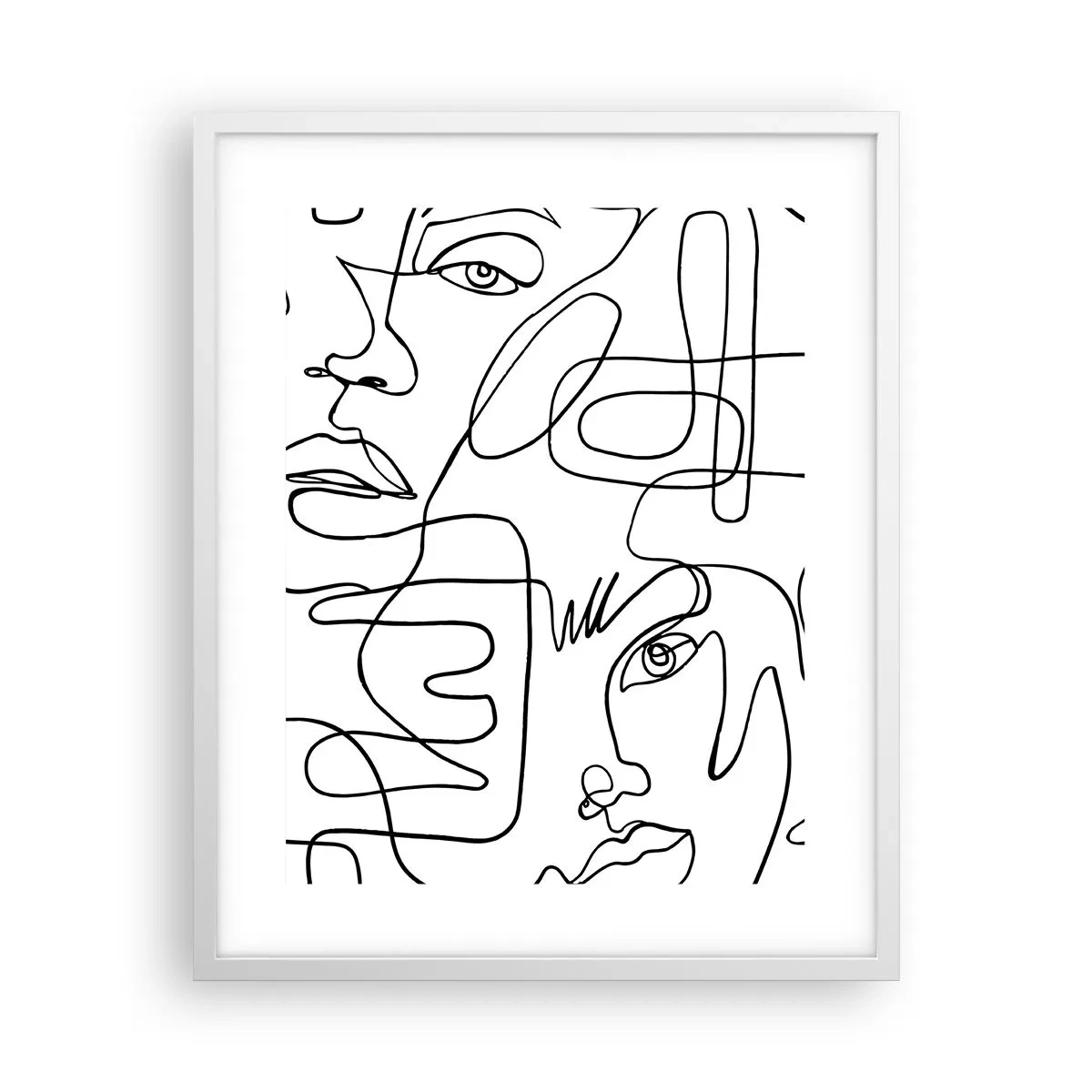 Affisch i vit ram - I trassliga känslor - 40x50 cm