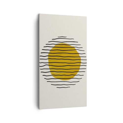 Canvastavla - Bild på duk - Abstraktion som darrar av glöd - 45x80 cm