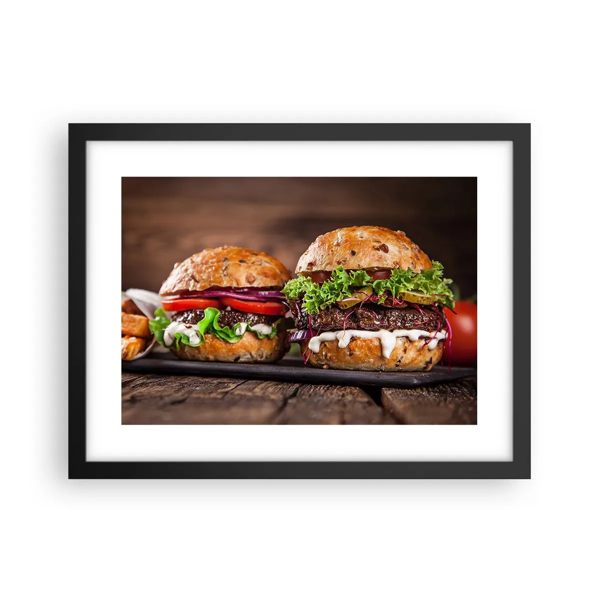 Affisch i svart ram - American dream - 40x30 cm