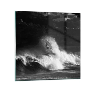 Glastavla - Bild på glas - Utmaning accepterad! - 30x30 cm