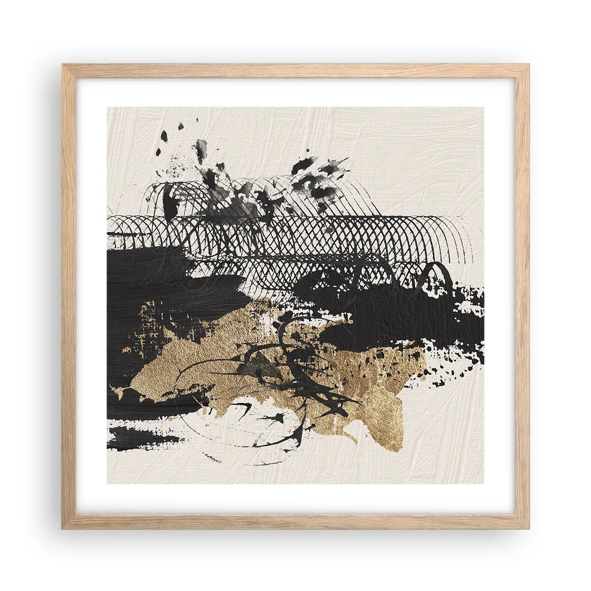 Affisch i ram av ljusek - Komposition med passion - 50x50 cm