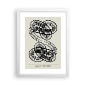 Affisch i vit ram - Det kom ut spontant - 30x40 cm