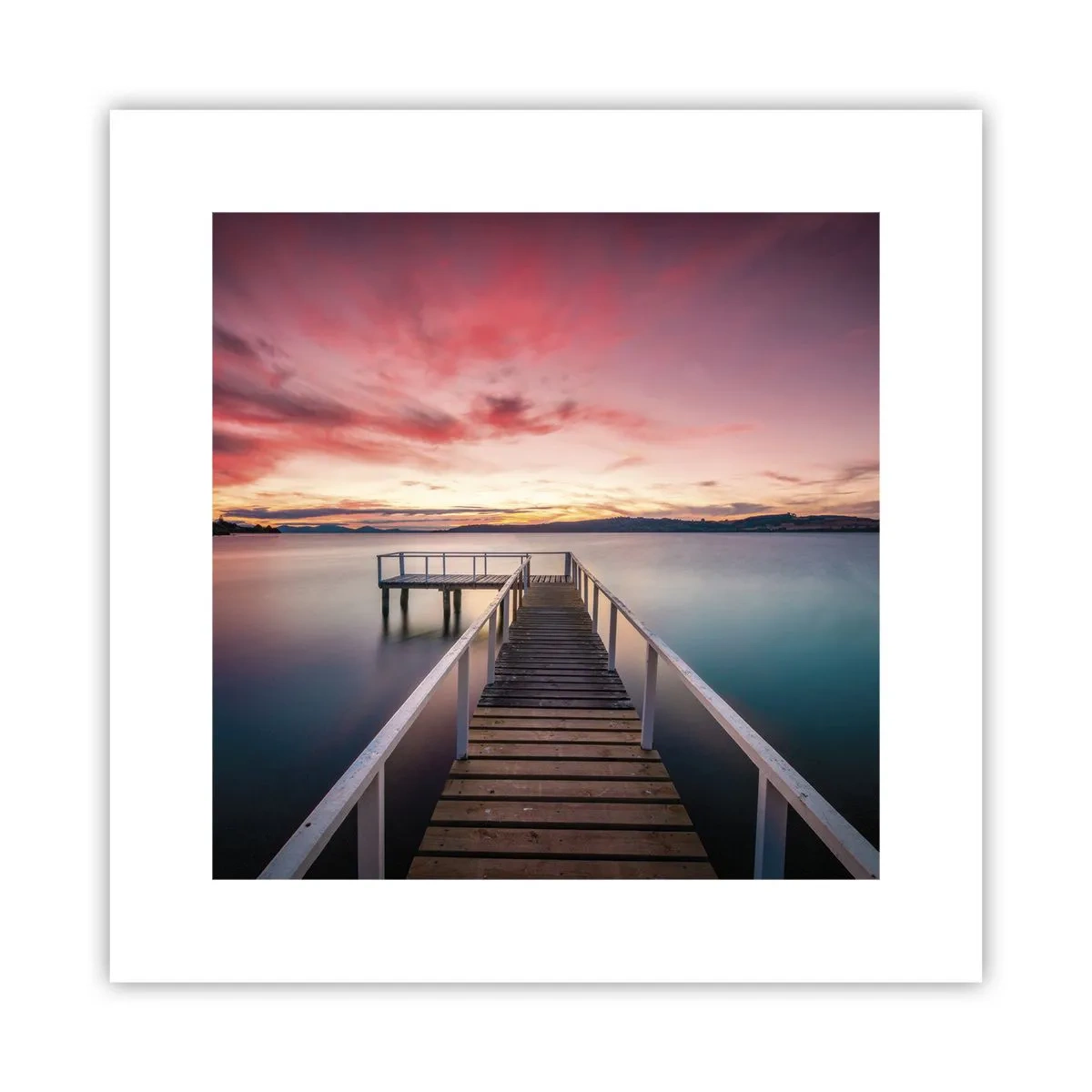 Affisch - Kvällens milda låga - 30x30 cm