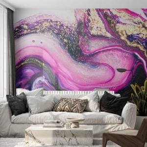Fototapet Premium Sand - En stund bakom kulisserna - Abstraktion, Bit, Modernt mönster - 200x140 cm