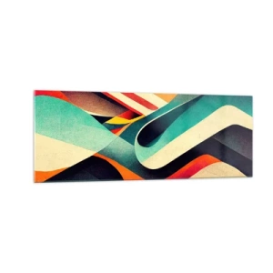 Glastavla - Bild på glas - Intensiv komposition - 140x50 cm