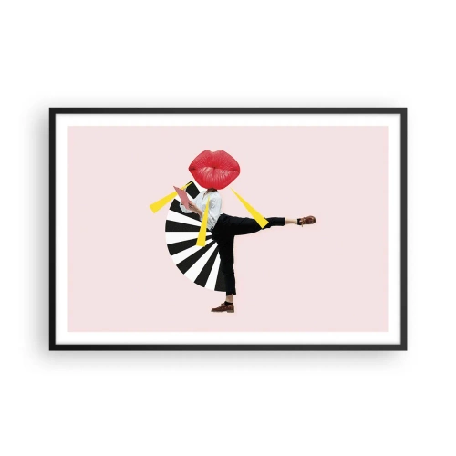Affisch i svart ram - Surrealistisk pop-art - 91x61 cm