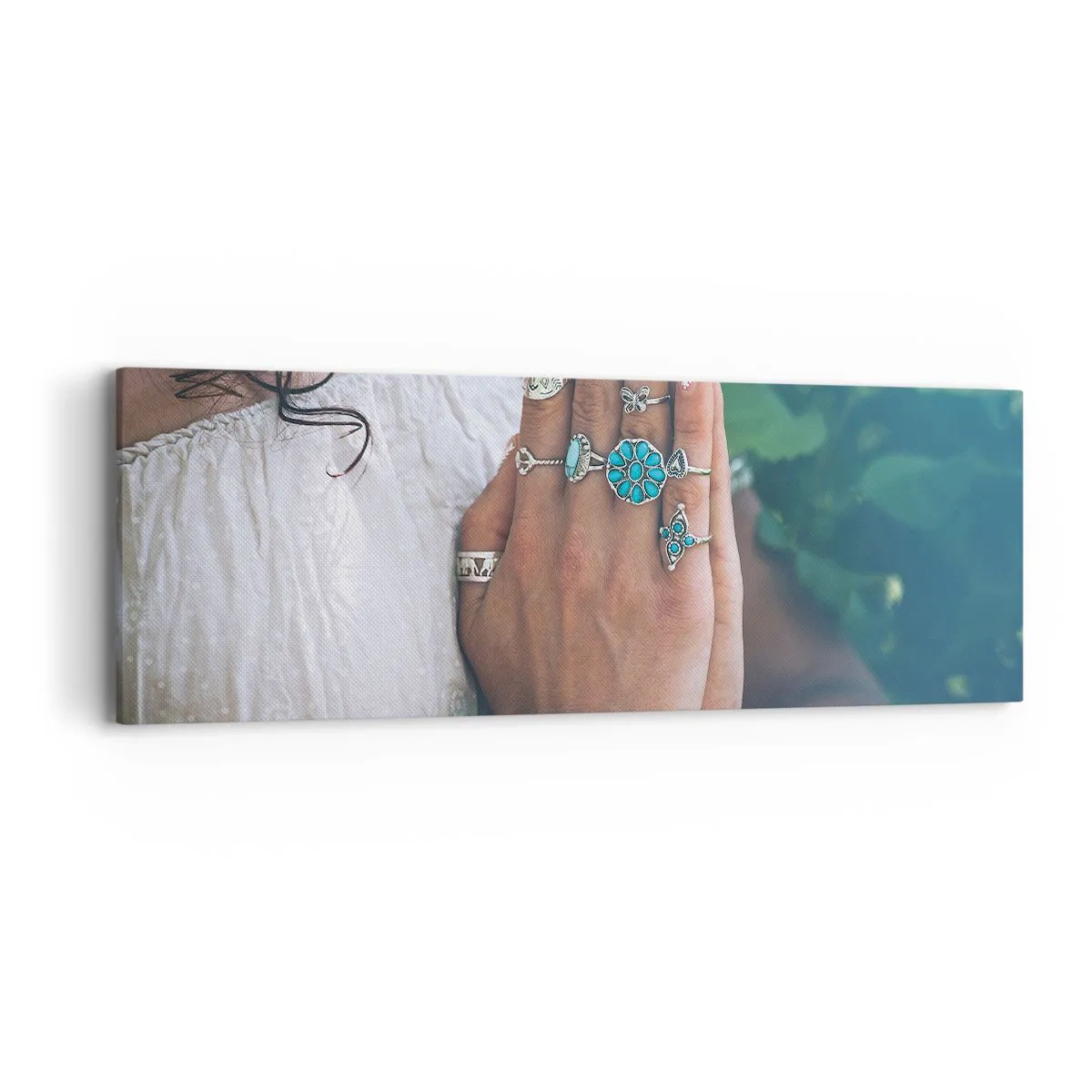 Canvastavla - Bild på duk - Välkommen till existensens centrum - 90x30 cm