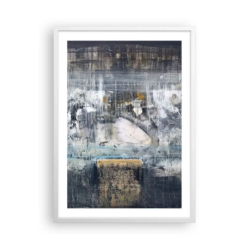 Affisch i vit ram - På is och klumpar - 50x70 cm