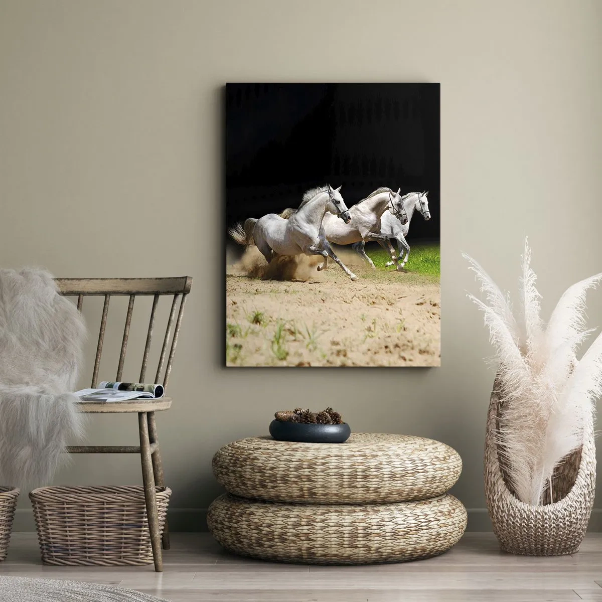Canvastavla - Bild på duk - De tre gracerna - 50x70 cm
