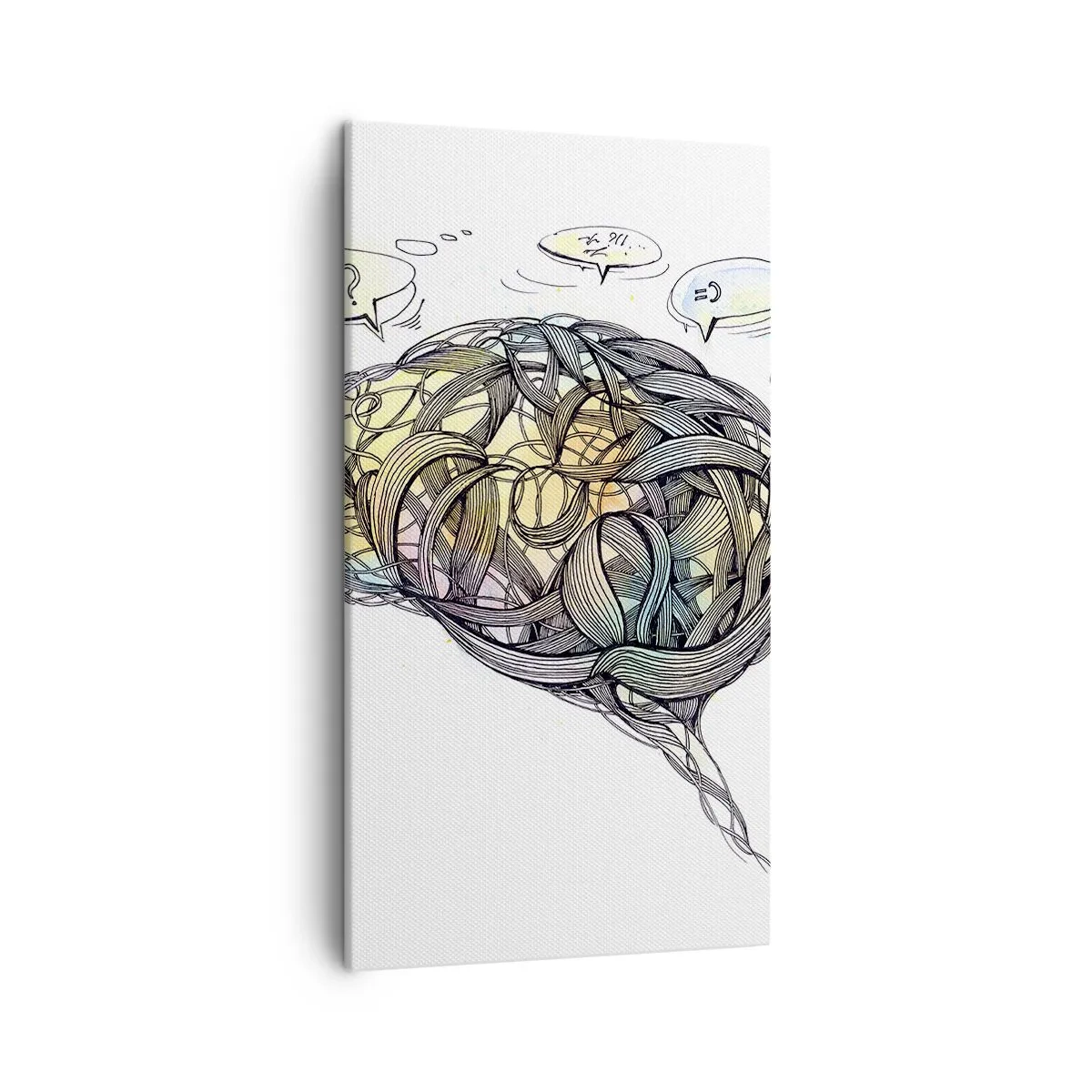 Canvastavla - Bild på duk - Människan - en stor gåta - 45x80 cm